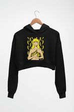 Load image into Gallery viewer, The Velvet Underground Crop HOODIE FOR WOMEN-Black-Ektarfa.online
