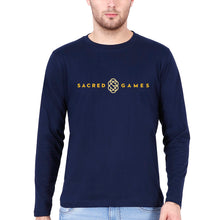 Load image into Gallery viewer, Sacred Games Full Sleeves T-Shirt for Men-Navy Blue-Ektarfa.online
