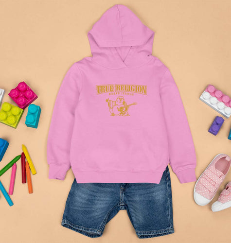 True Religion Kids Hoodie for Boy/Girl-0-1 Year(22 Inches)-Light Baby Pink-Ektarfa.online