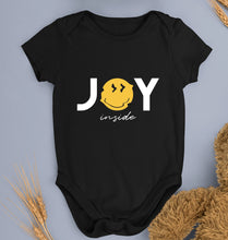 Load image into Gallery viewer, Joy Emoji Kids Romper For Baby Boy/Girl-0-5 Months(18 Inches)-Black-Ektarfa.online
