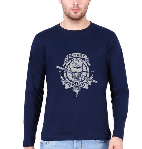 X-Men Mutant Full Sleeves T-Shirt for Men-Navy Blue-Ektarfa.online