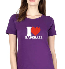 Load image into Gallery viewer, I Love Baseball T-Shirt for Women
