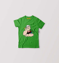 Load image into Gallery viewer, Popeye Kids T-Shirt for Boy/Girl-0-1 Year(20 Inches)-Flag Green-Ektarfa.online
