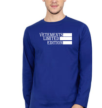 Load image into Gallery viewer, Vetements Full Sleeves T-Shirt for Men-Royal Blue-Ektarfa.online
