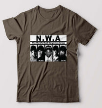 Load image into Gallery viewer, Niggaz Wit Attitudes (NWA) Hip Hop T-Shirt for Men-Olive Green-Ektarfa.online
