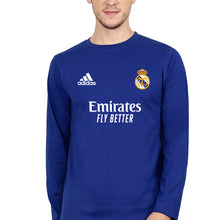 Load image into Gallery viewer, Real Madrid 2021-22 Full Sleeves T-Shirt for Men-S(38 Inches)-Royal Blue-Ektarfa.online
