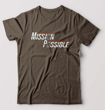 Load image into Gallery viewer, Mission Possible T-Shirt for Men-Olive Green-Ektarfa.online
