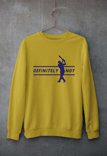 MS Dhoni Unisex Sweatshirt for Men/Women-Mustard Yellow-Ektarfa.online