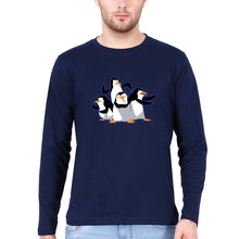 Load image into Gallery viewer, Penguins of Madagascar Full Sleeves T-Shirt for Men-Navy Blue-Ektarfa.online
