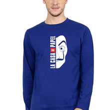 Load image into Gallery viewer, Money Heist Full Sleeves T-Shirt for Men-Royal Blue-Ektarfa.online
