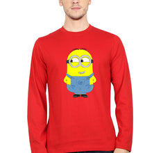 Load image into Gallery viewer, Minion Full Sleeves T-Shirt for Men-Red-Ektarfa.online
