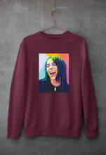Load image into Gallery viewer, Billie Eilish Unisex Sweatshirt for Men/Women-S(40 Inches)-Maroon-Ektarfa.online
