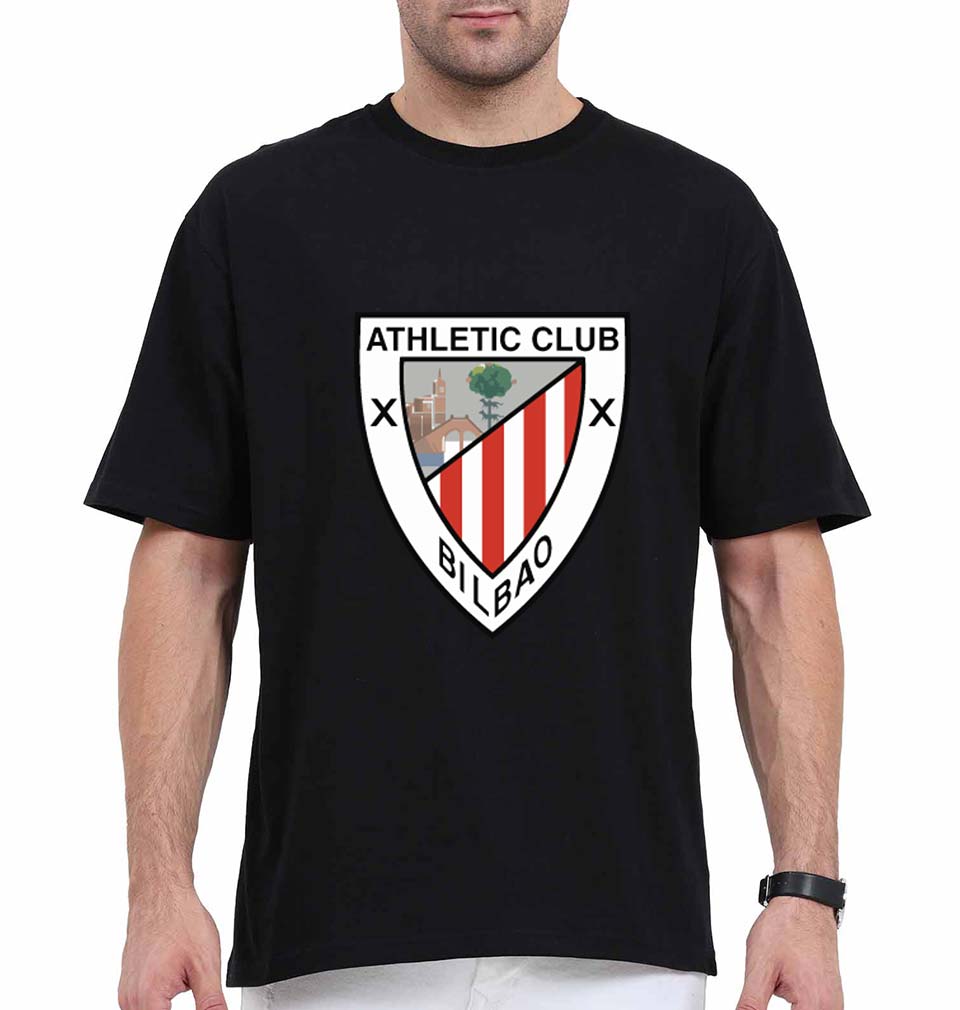 Athletic Club Oversized T-Shirt for Men-Black-Ektarfa.online