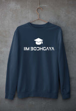 Load image into Gallery viewer, IIM BodhGaya Unisex Sweatshirt for Men/Women-S(40 Inches)-Navy Blue-Ektarfa.online
