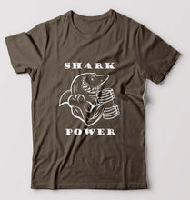 Load image into Gallery viewer, Gym Shark Power T-Shirt for Men-S(38 Inches)-Olive Green-Ektarfa.online
