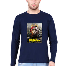 Load image into Gallery viewer, Hip-Hop Evolution Full Sleeves T-Shirt for Men-Navy Blue-Ektarfa.online
