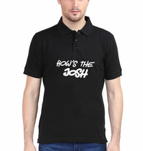Load image into Gallery viewer, How&#39;s The Josh Polo T-Shirt for Men-S(38 Inches)-Black-Ektarfa.co.in
