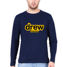 Load image into Gallery viewer, Drew House Full Sleeves T-Shirt for Men-S(38 Inches)-Navy Blue-Ektarfa.online
