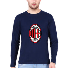 Load image into Gallery viewer, A.C. Milan Full Sleeves T-Shirt for Men-Navy Blue-Ektarfa.online

