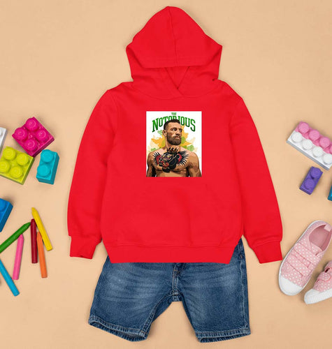 Conor McGregor UFC MMA Kids Hoodie for Boy/Girl-RED-Ektarfa.online