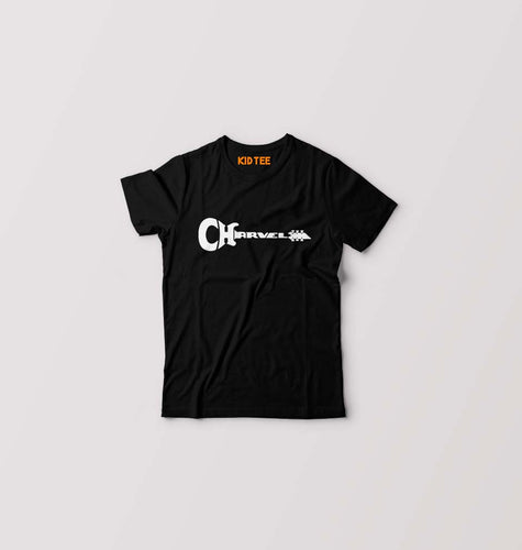 Charvel Guitar Kids T-Shirt for Boy/Girl-Black-Ektarfa.online