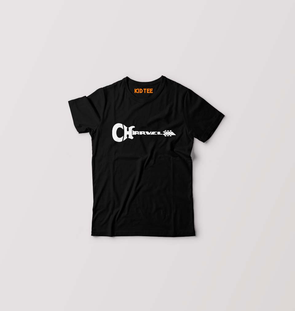 Charvel Guitar Kids T-Shirt for Boy/Girl-Black-Ektarfa.online