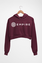 Load image into Gallery viewer, Empire Crop HOODIE FOR WOMEN-Maroon-Ektarfa.online
