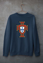 Load image into Gallery viewer, Portugal Football Unisex Sweatshirt for Men/Women-S(40 Inches)-Navy Blue-Ektarfa.online
