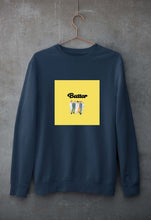 Load image into Gallery viewer, BTS Butter Unisex Sweatshirt for Men/Women-S(40 Inches)-Navy Blue-Ektarfa.online
