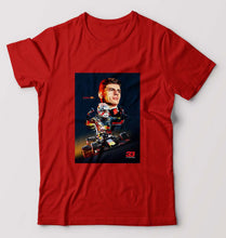 Load image into Gallery viewer, Max Verstappen T-Shirt for Men-S(38 Inches)-Red-Ektarfa.online
