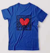 Load image into Gallery viewer, Keith Haring T-Shirt for Men-S(38 Inches)-Royal Blue-Ektarfa.online
