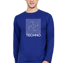 Load image into Gallery viewer, Techno Full Sleeves T-Shirt for Men-Royal Blue-Ektarfa.online
