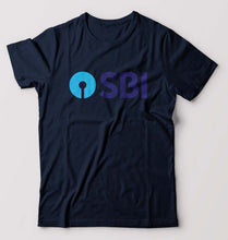 Load image into Gallery viewer, State Bank of India(SBI) T-Shirt for Men-S(38 Inches)-Navy Blue-Ektarfa.online
