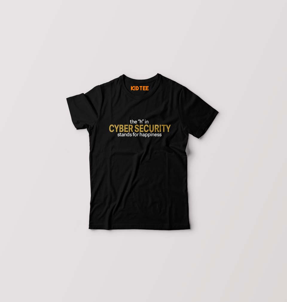Cyber Security T-Shirt for Boy/Girl-Black-Ektarfa.online
