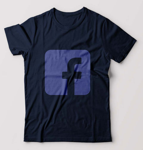 Facebook T-Shirt for Men-Navy Blue-Ektarfa.online