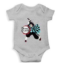 Load image into Gallery viewer, Demon Slayer Kids Romper For Baby Boy/Girl-Grey-Ektarfa.online
