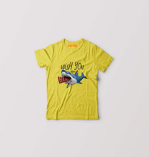 Load image into Gallery viewer, Shark Kids T-Shirt for Boy/Girl-Yellow-Ektarfa.online
