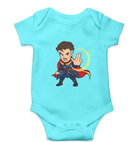 Doctor Strange Superhero Kids Romper For Baby Boy/Girl-0-5 Months(18 Inches)-Sky Blue-Ektarfa.online