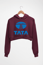 Load image into Gallery viewer, Tata Crop HOODIE FOR WOMEN-Maroon-Ektarfa.online
