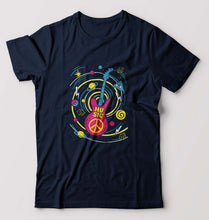 Load image into Gallery viewer, Psychedelic Music T-Shirt for Men-Navy Blue-Ektarfa.online
