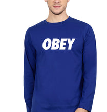 Load image into Gallery viewer, Obey Full Sleeves T-Shirt for Men-Royal blue-Ektarfa.online
