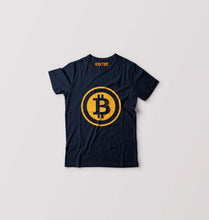 Load image into Gallery viewer, Cryptocurrency Bitcoin Kids T-Shirt for Boy/Girl-Navy Blue-Ektarfa.online
