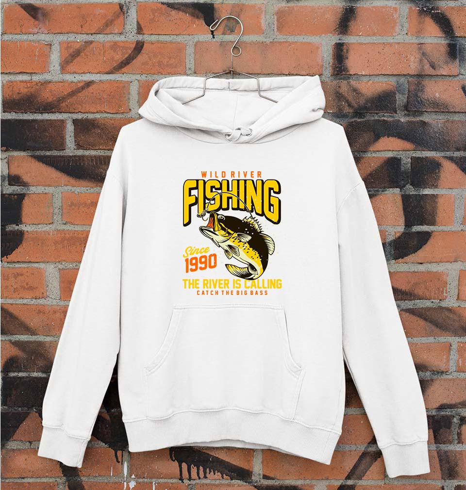 Fishing Unisex Hoodie for Men/Women-White-Ektarfa.online
