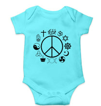 Load image into Gallery viewer, Peace Religious Symbols Kids Romper For Baby Boy/Girl-Sky Blue-Ektarfa.online
