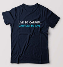 Load image into Gallery viewer, Carrom T-Shirt for Men-Navy Blue-Ektarfa.online
