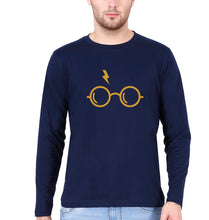 Load image into Gallery viewer, Harry Potter Full Sleeves T-Shirt for Men-S(38 Inches)-Navy Blue-Ektarfa.online
