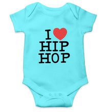 Load image into Gallery viewer, I Love Hip Hop Kids Romper For Baby Boy/Girl-0-5 Months(18 Inches)-Sky Blue-Ektarfa.online
