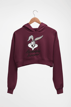 Load image into Gallery viewer, Rabbit Bunny Crop HOODIE FOR WOMEN-Maroon-Ektarfa.online
