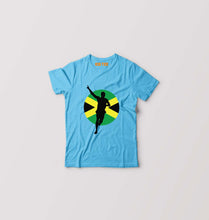 Load image into Gallery viewer, Usain Bolt Kids T-Shirt for Boy/Girl-Light Blue-Ektarfa.online

