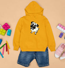 Load image into Gallery viewer, Pug Dog Kids Hoodie for Boy/Girl-1-2 Years(24 Inches)-Mustard Yellow-Ektarfa.online
